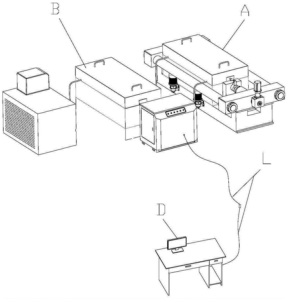 Real environment-based concrete cracking whole process test apparatus and method