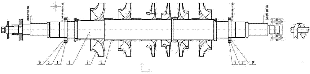 Centrifugal compressor with rotor online dynamic balance function