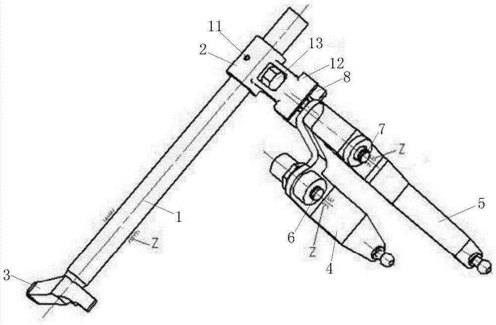 Gear selecting and shifting operating mechanism for automotive transmission