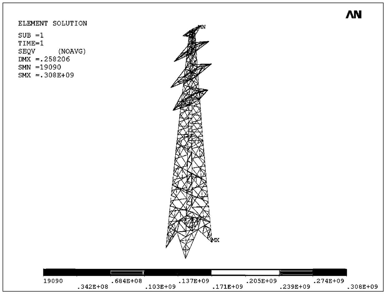 A live reinforcement method for a transmission tower