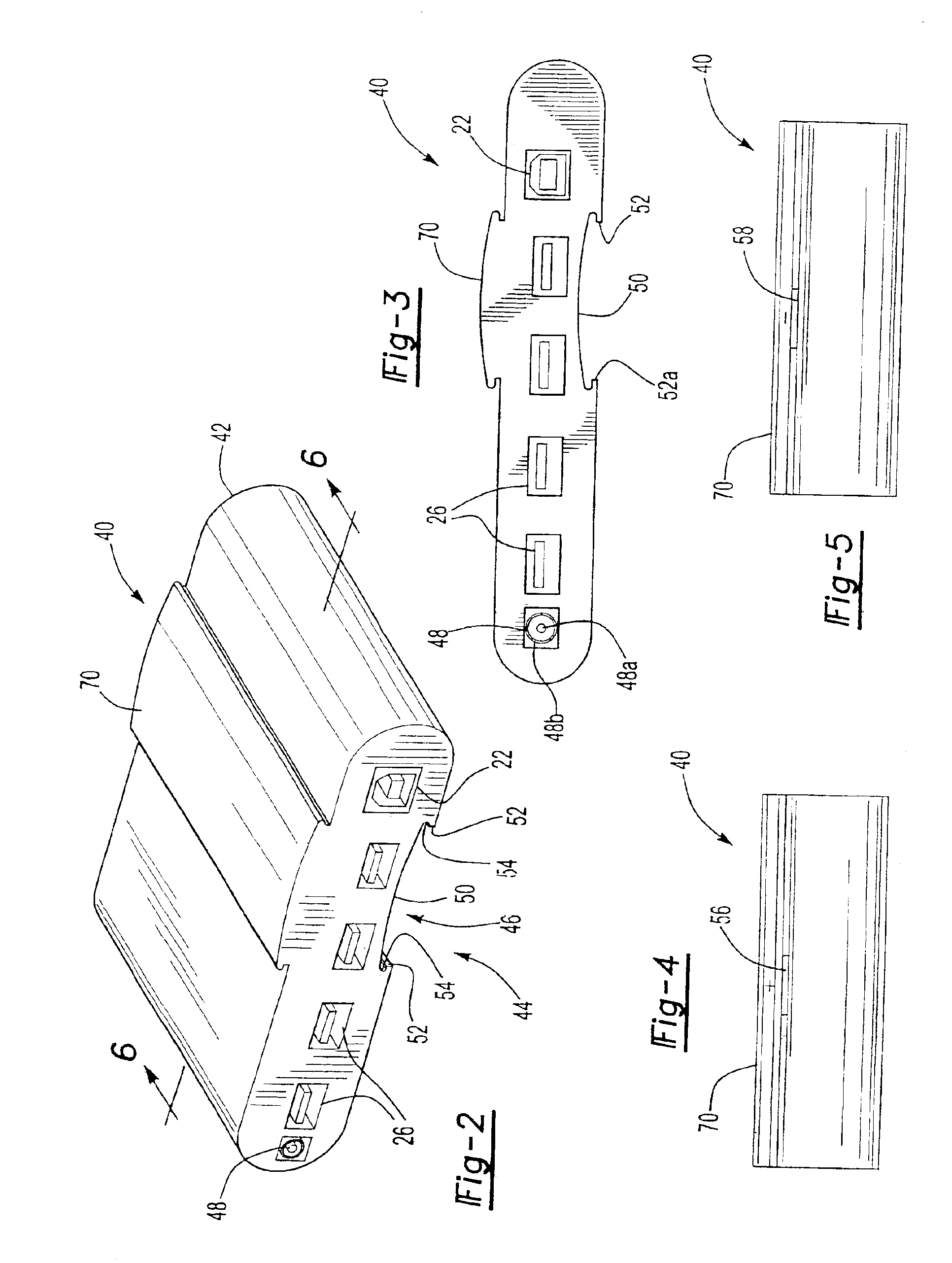 Base unit for modular component system