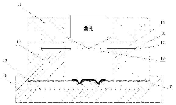 Method for preparing composite flying plate in laser indirect impact micro-forming