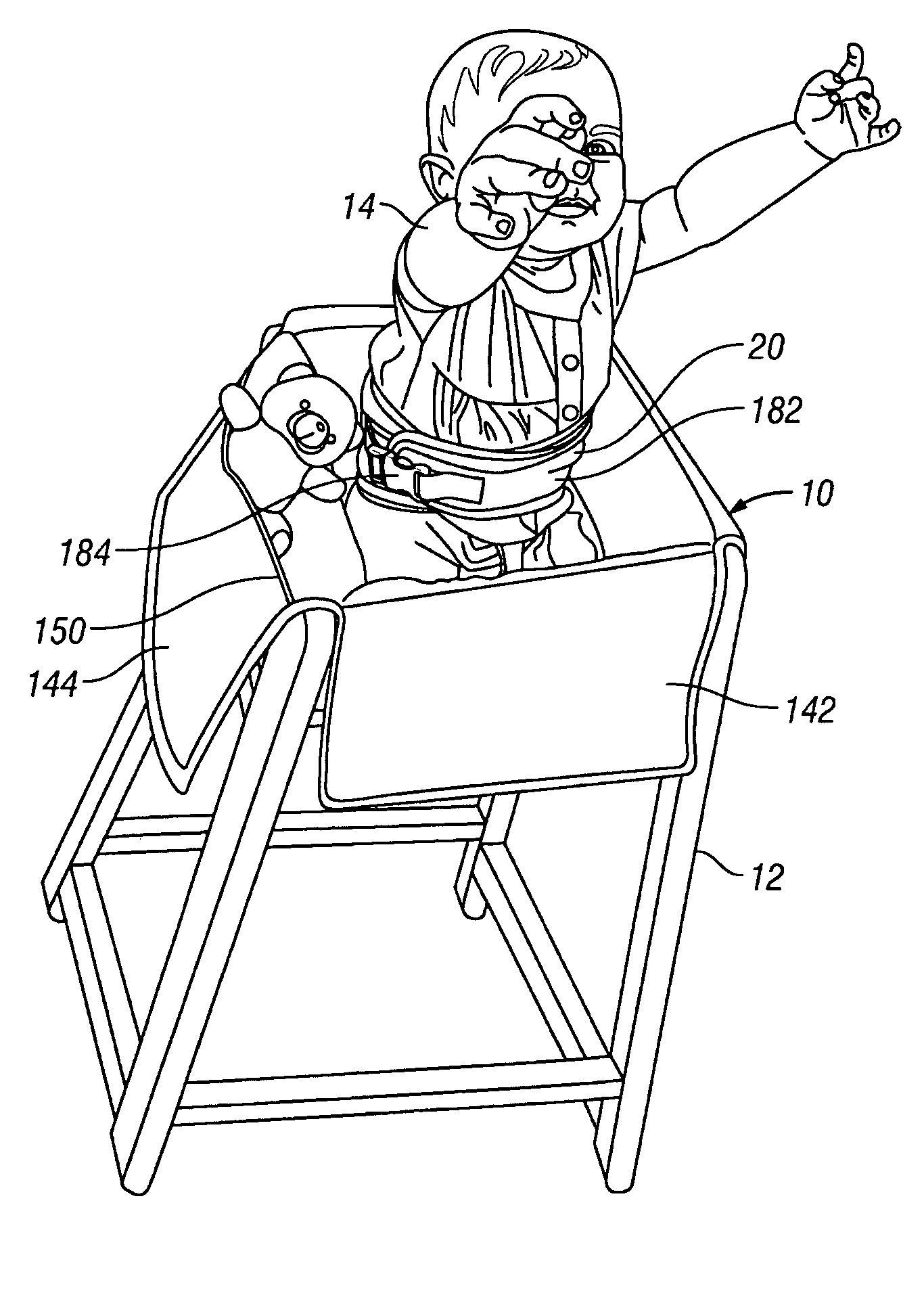 Seat liner for a child's seat