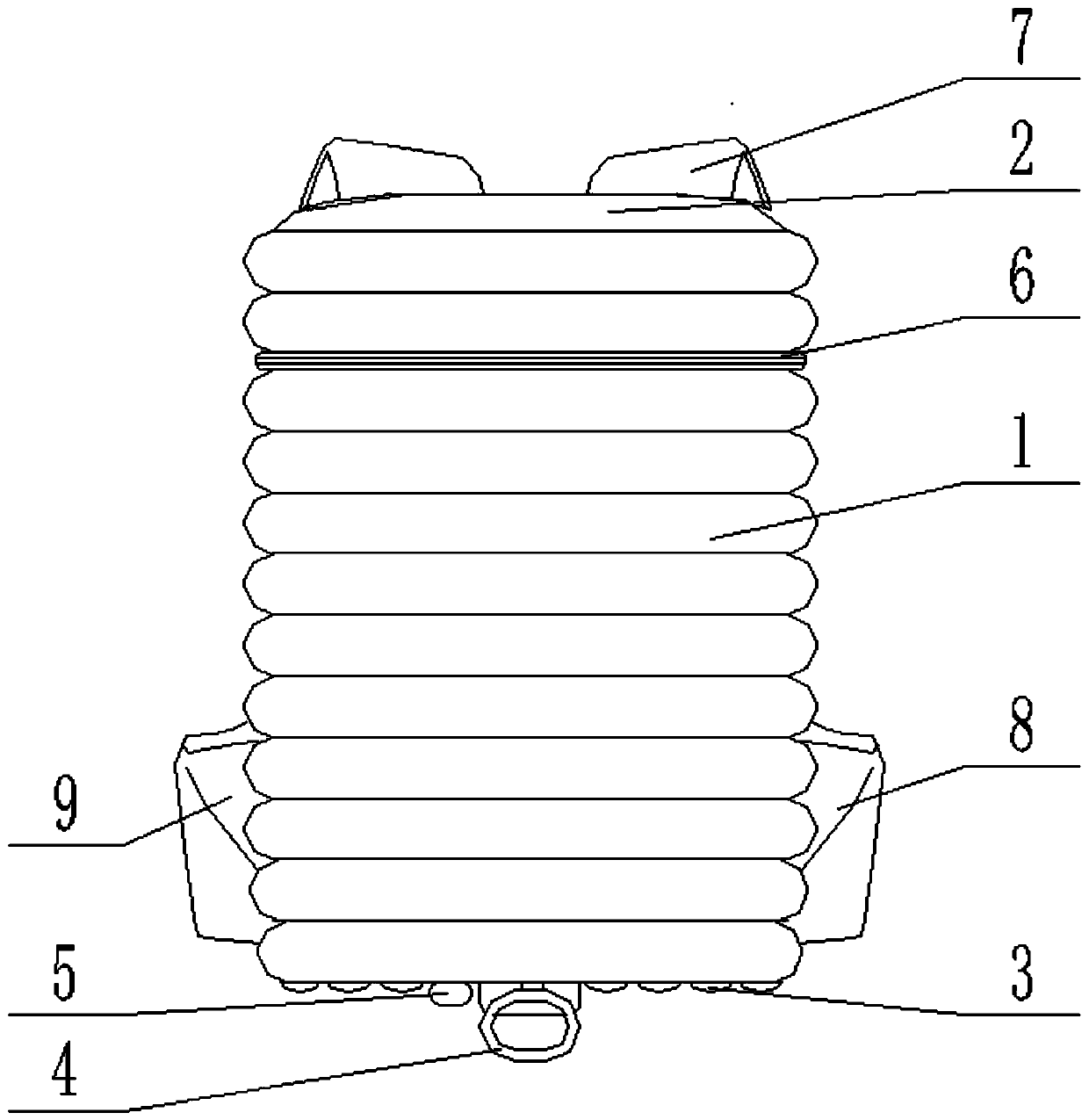 Air bag backpack