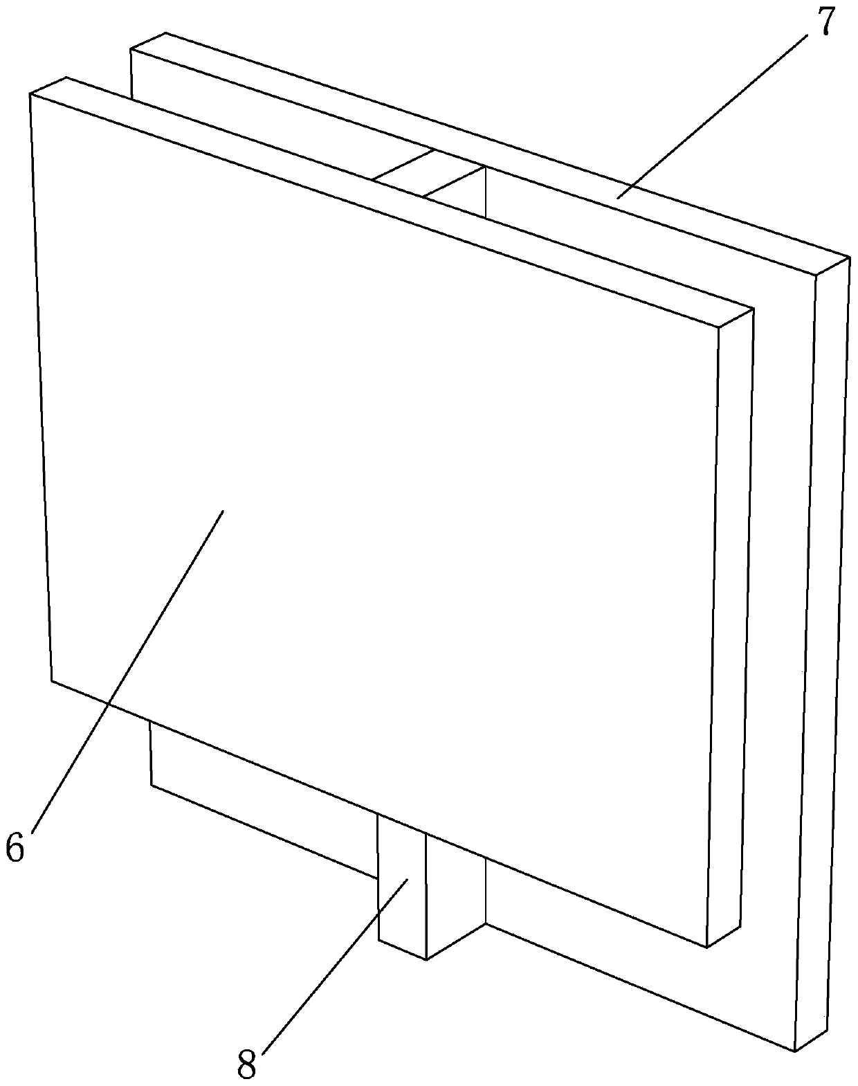 Drainage structure for off-site vehicle type recognition system cabinet and construction method thereof