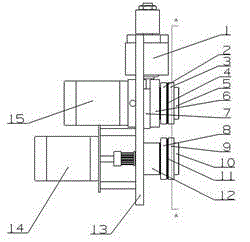 Apparatus for peeling middle of wire