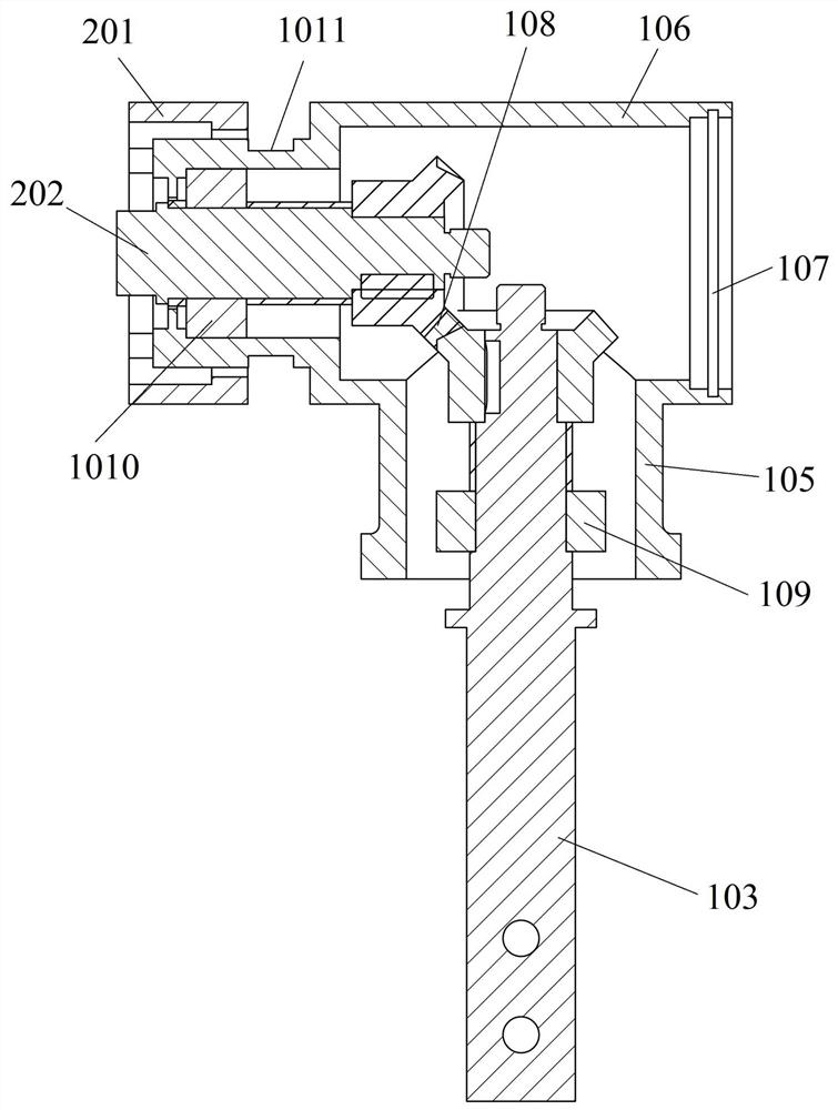 An aircraft flap crank device