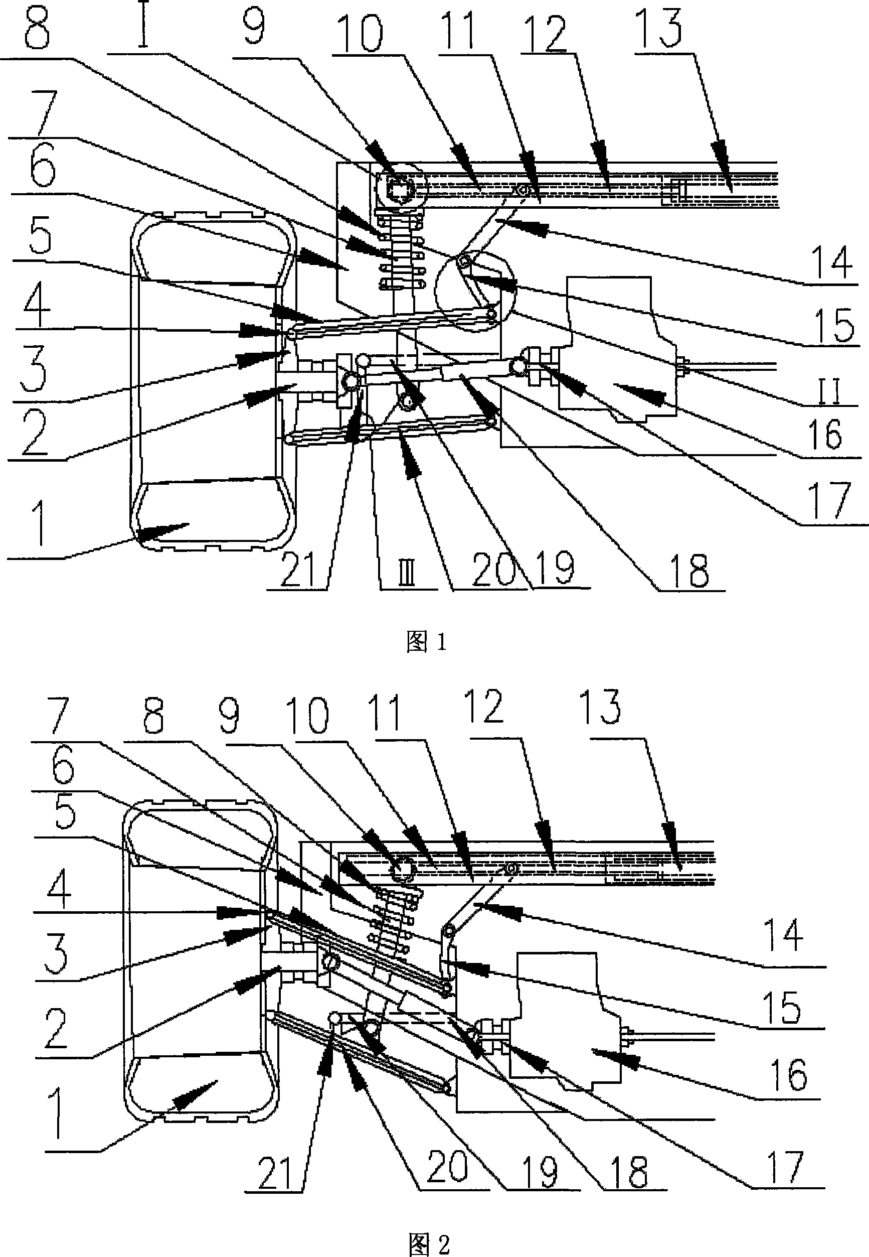 Retracting-releasing device of amphibious vehicle wheel