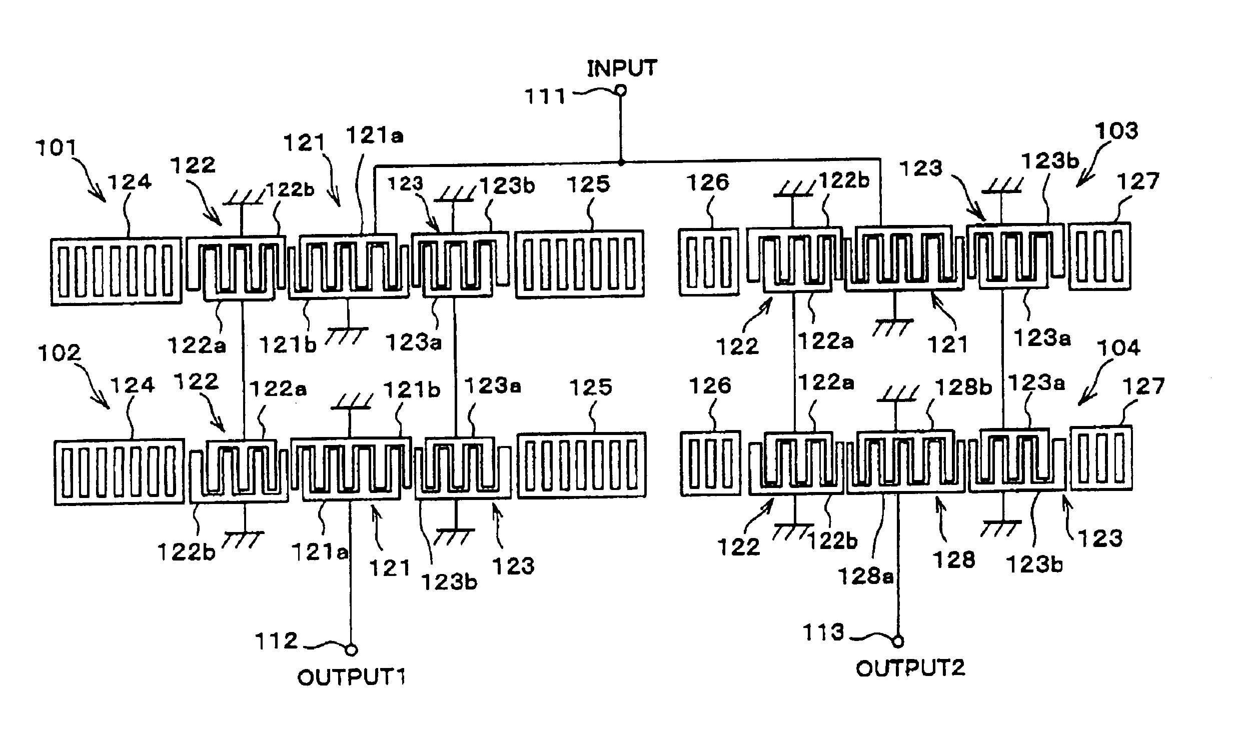 Surface acoustic wave filter apparatus having different structure reflectors