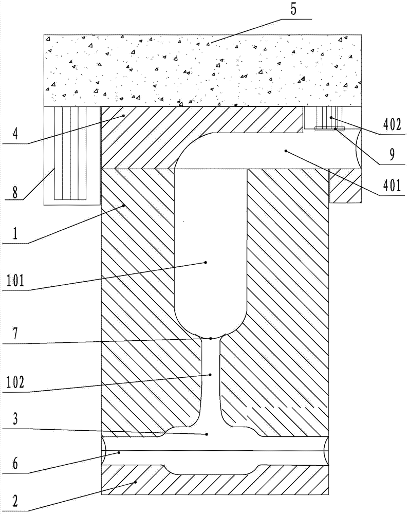 Large-diameter metal material welding mold and welding method