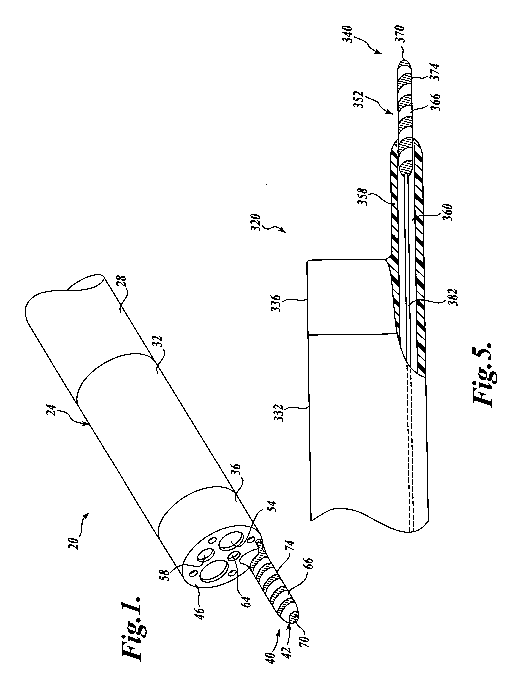 Endoscopic apparatus with integrated hemostasis device