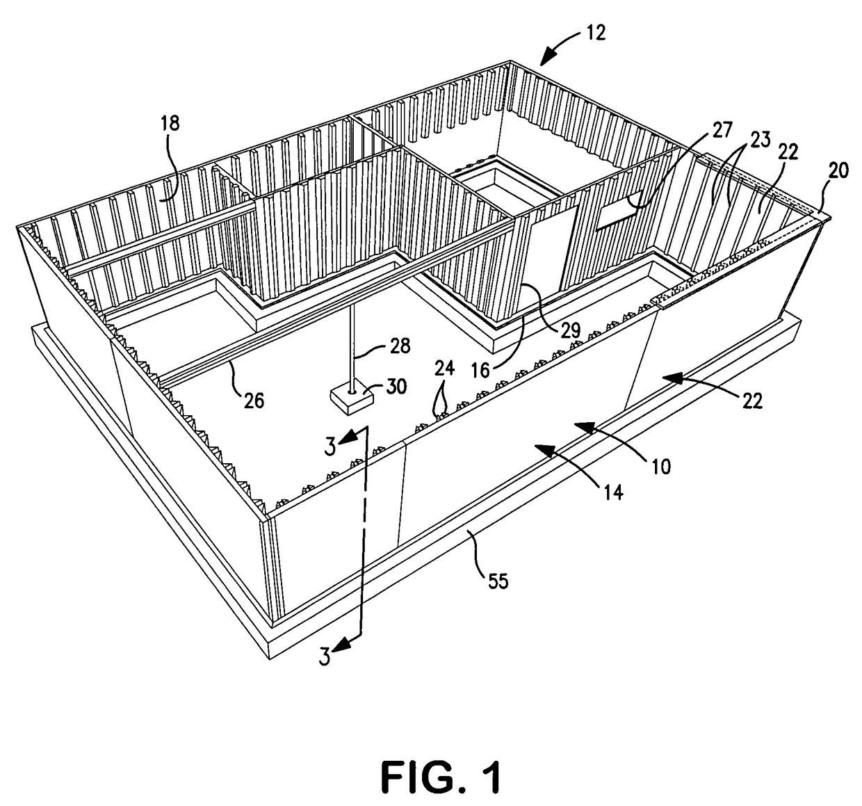 Support pads and support brackets, and structures supported thereby