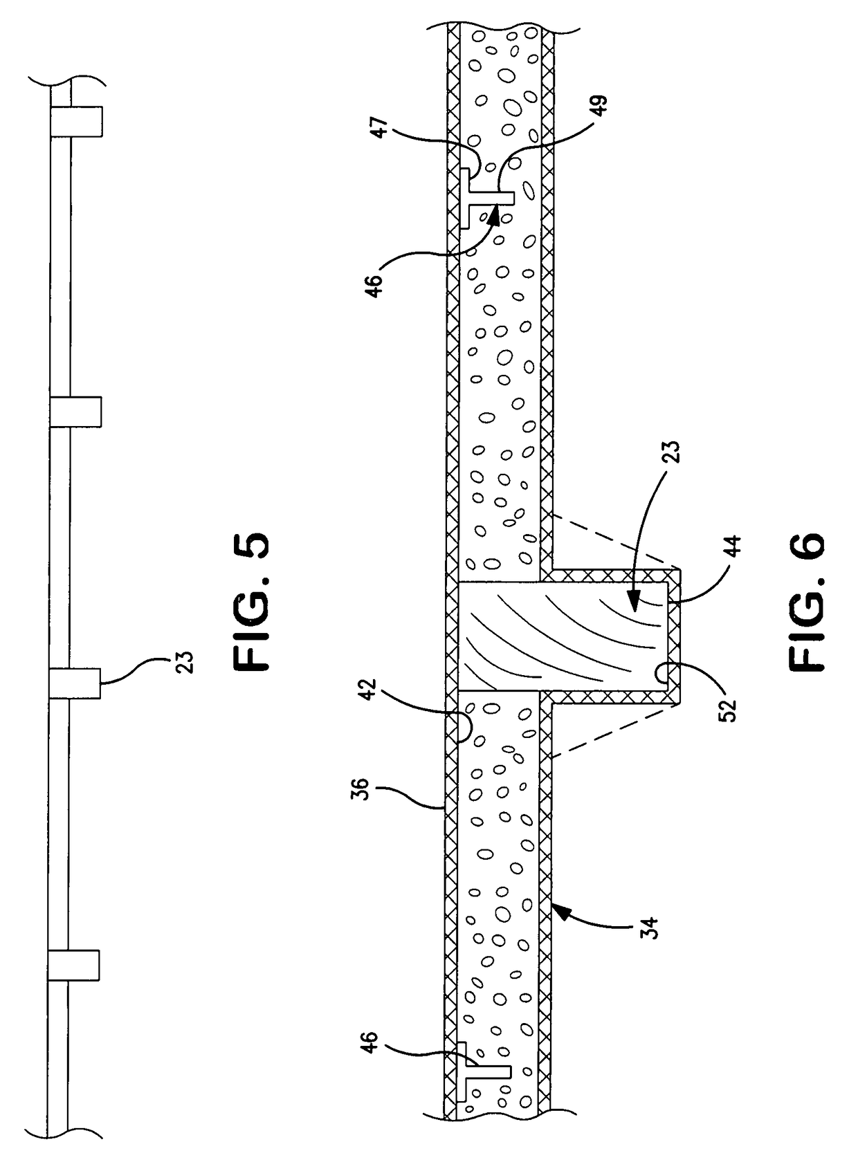 Support pads and support brackets, and structures supported thereby