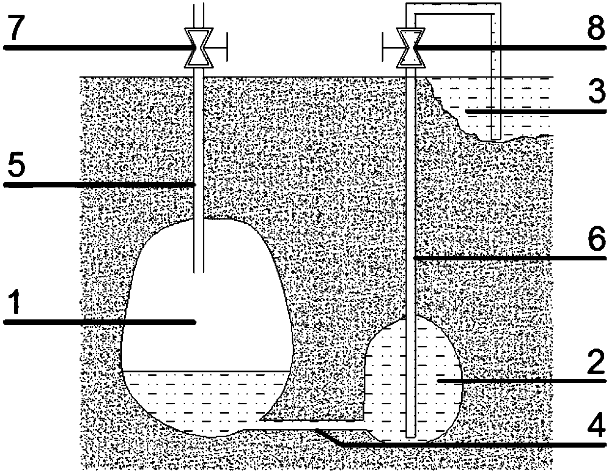 Salt cavern gas storage device