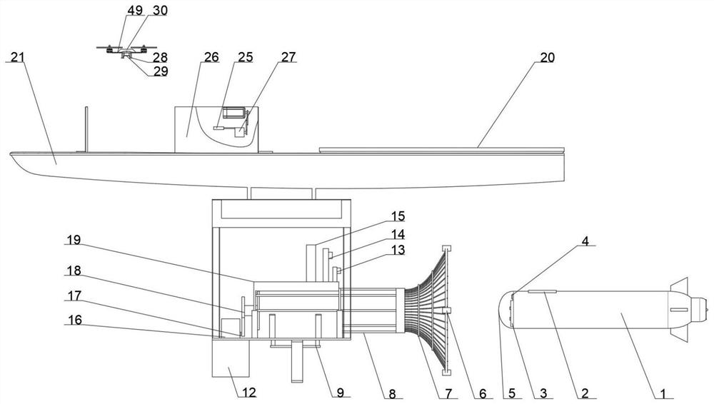 Sea-air-underwater integrated self-supply detection device and detection method thereof