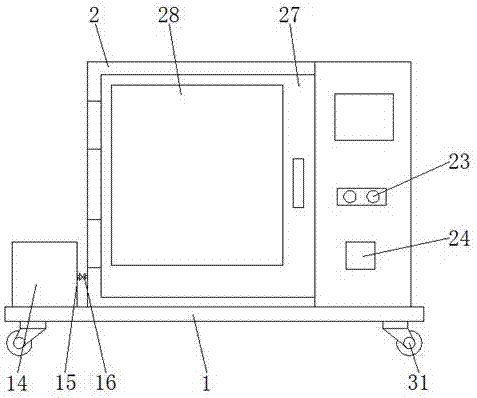 Drying device used for food processing