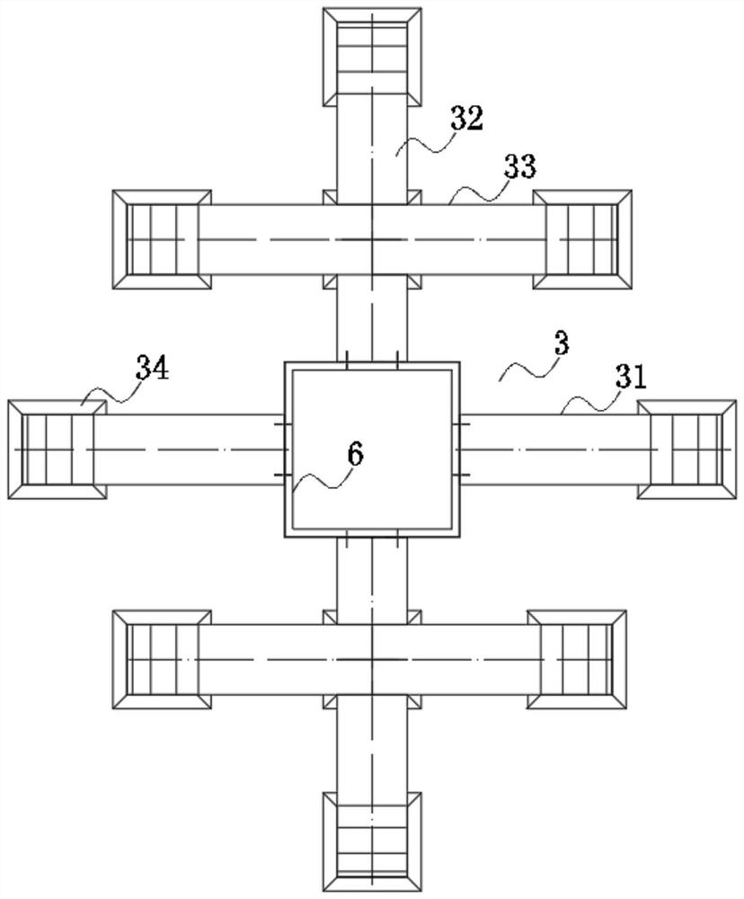 Pseudo-classic building prefabricated copper bracket combination structure and mounting method thereof