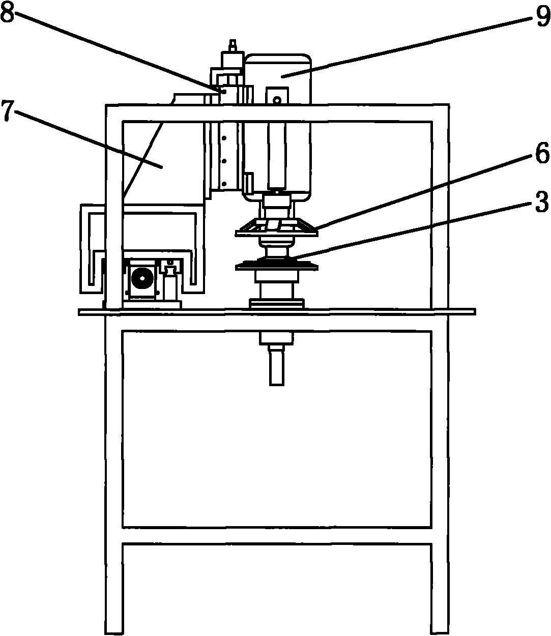 Circular glass numerical control edging machine