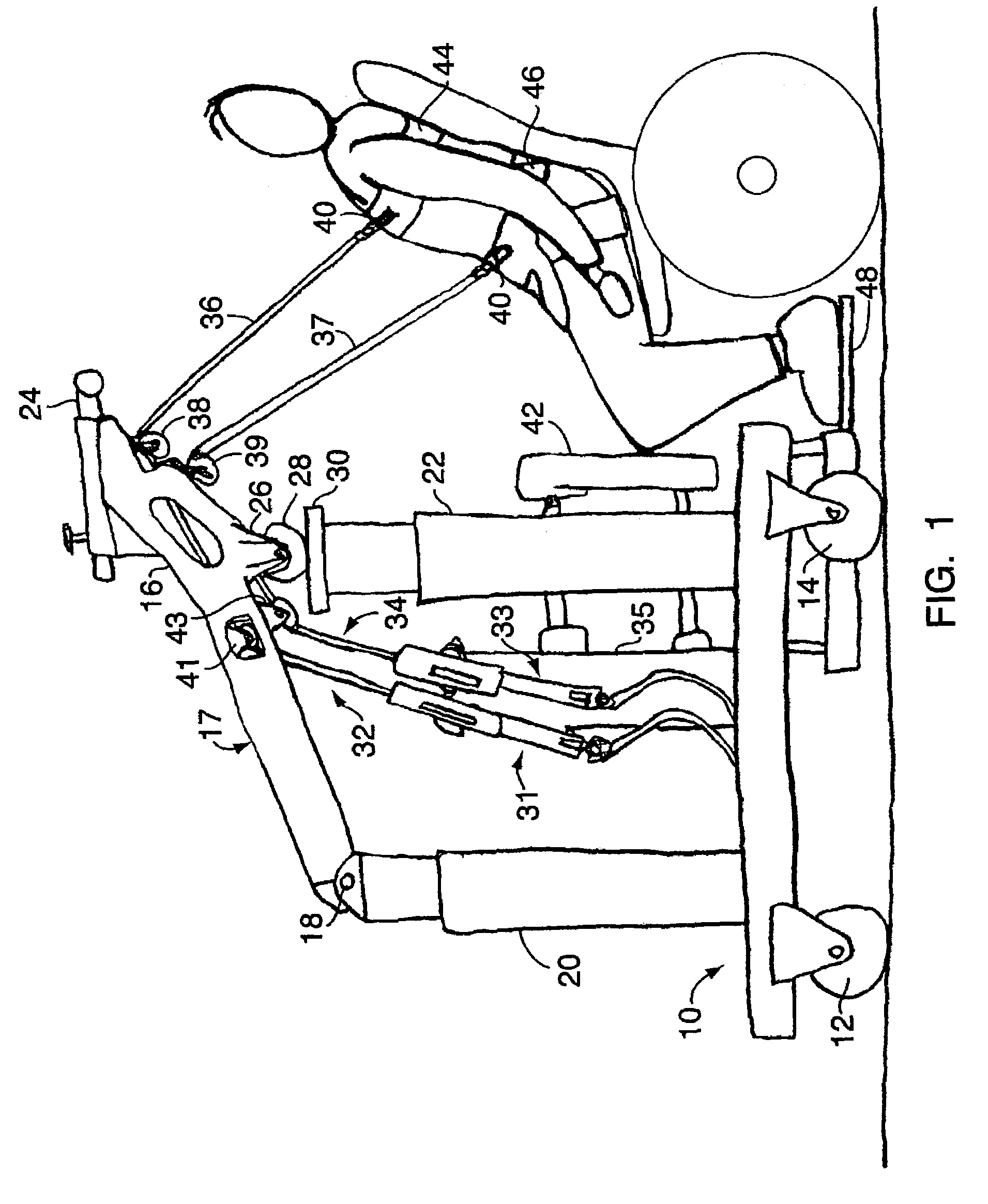 Sit to stand support apparatus