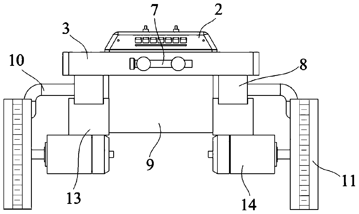 Electromagnetic adsorption type wall-climbing robot