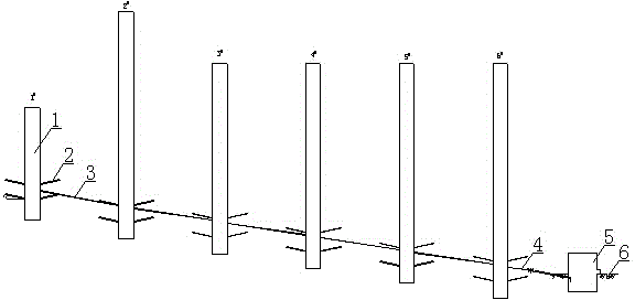 Tailings pond dam body free draining device