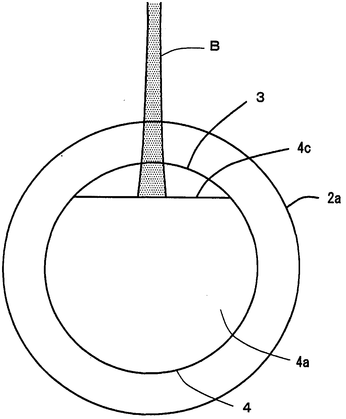 Laterally emitting device and method of manufacturing same