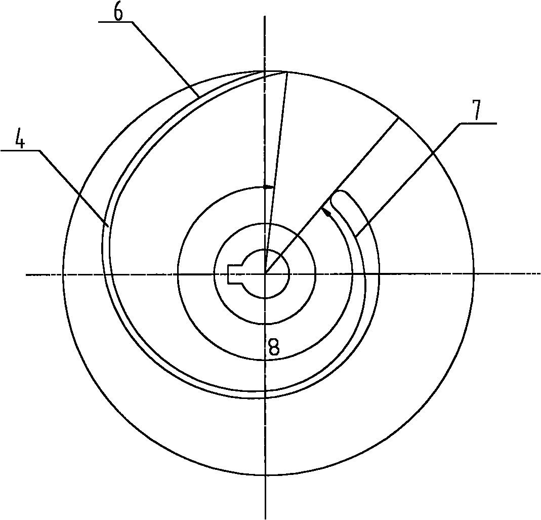 Design method of single-vane stamping type non-clogging impeller