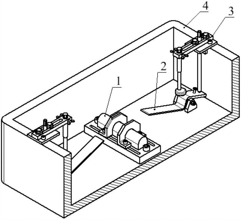 Low temperature tank specimen adjustment and positioning device