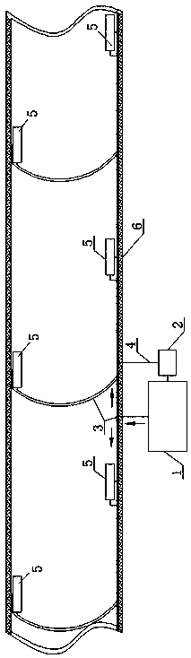 Compressed air foam plug box system and fire extinguishing method for tunnel rescue station