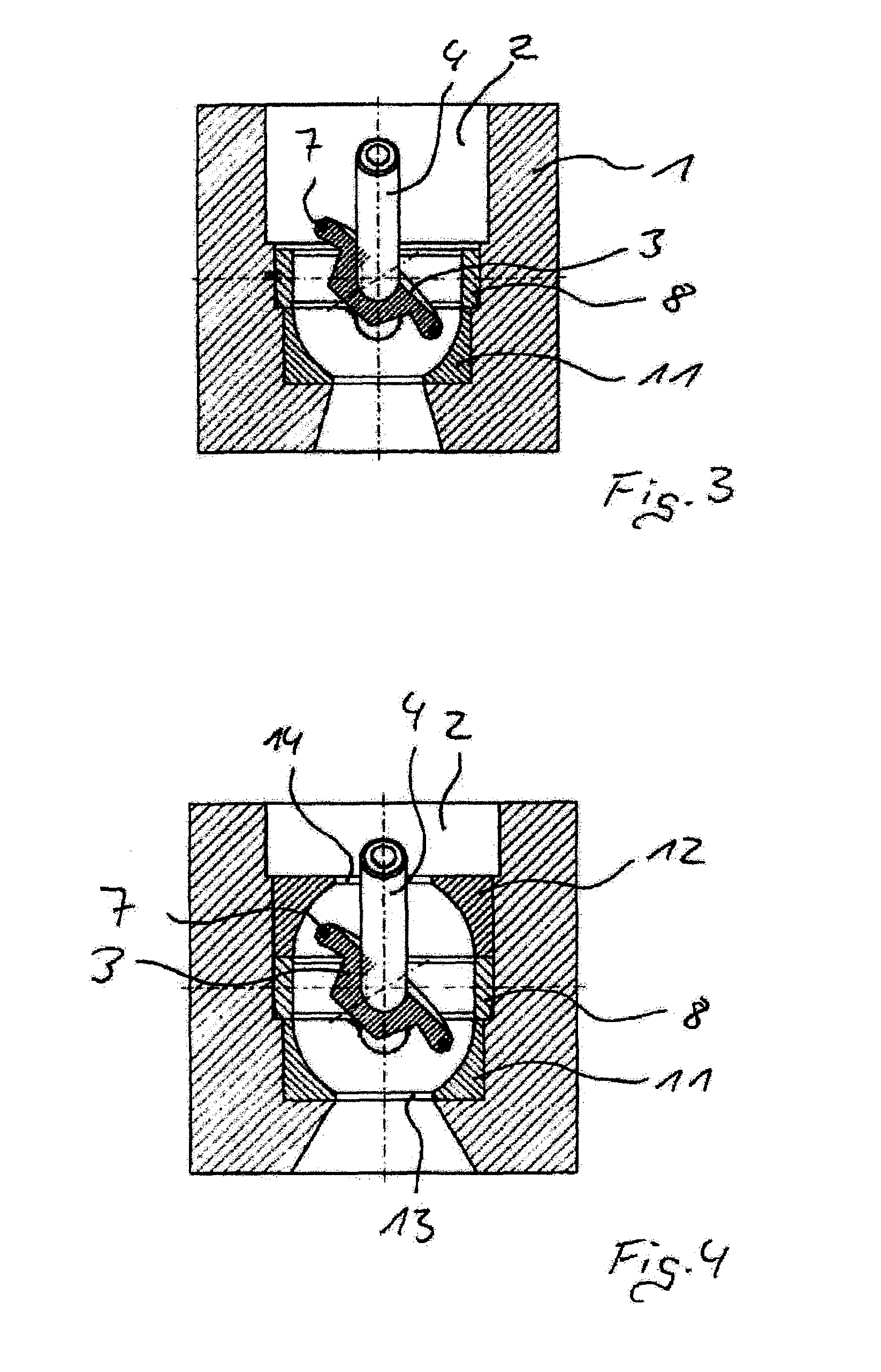 Valve device for a motor vehicle