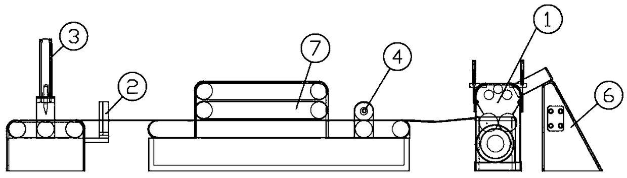 Strip separation auxiliary device