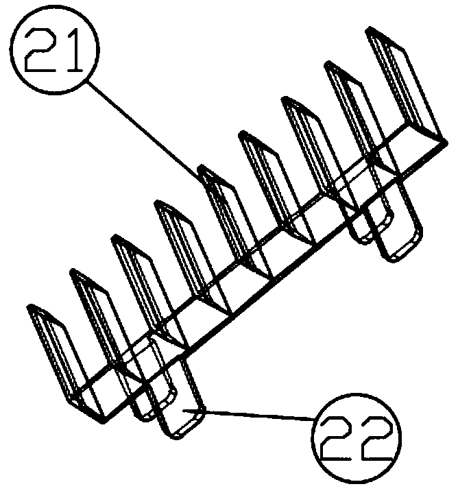 Strip separation auxiliary device