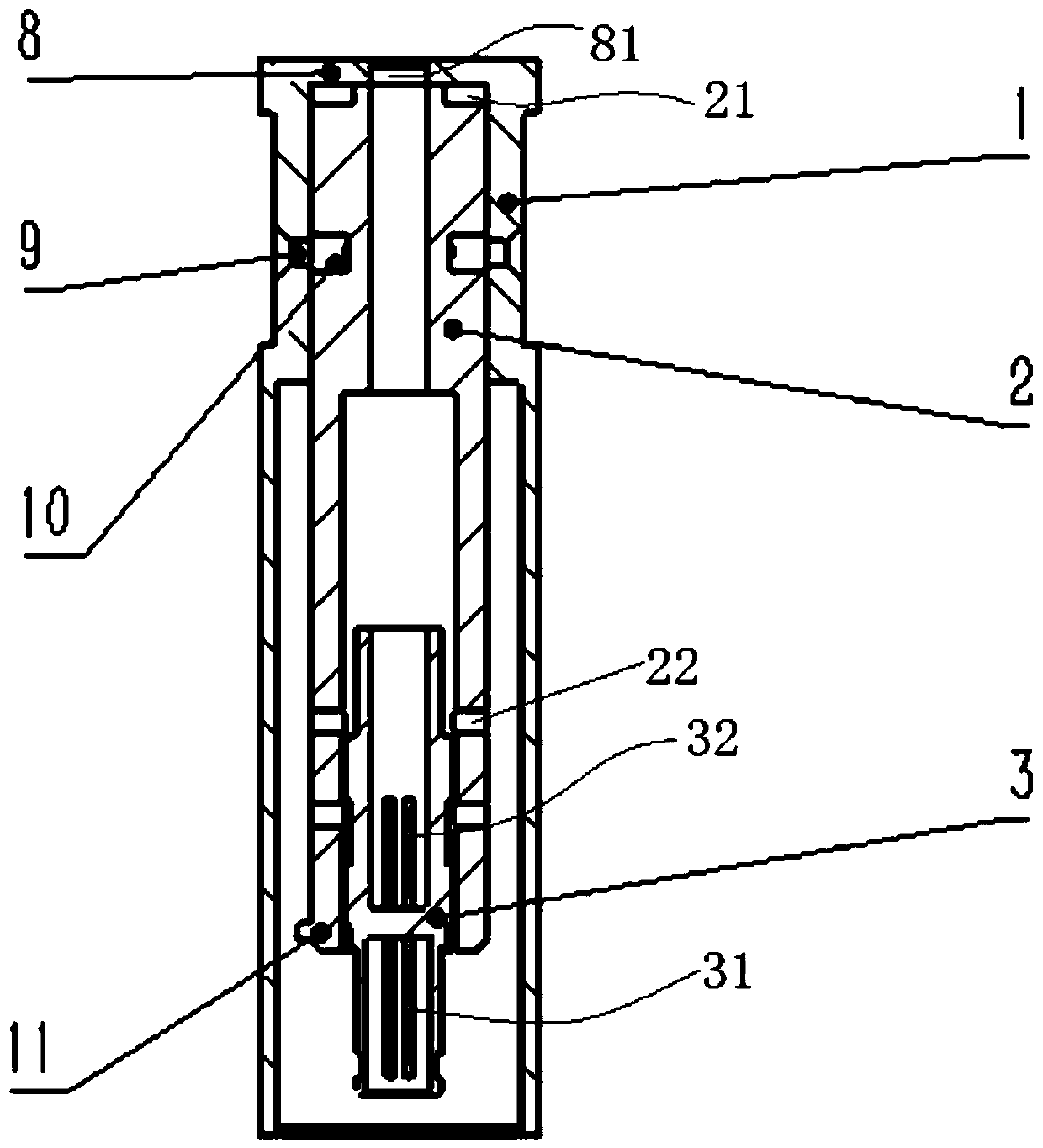 Connector blind-mating guiding device