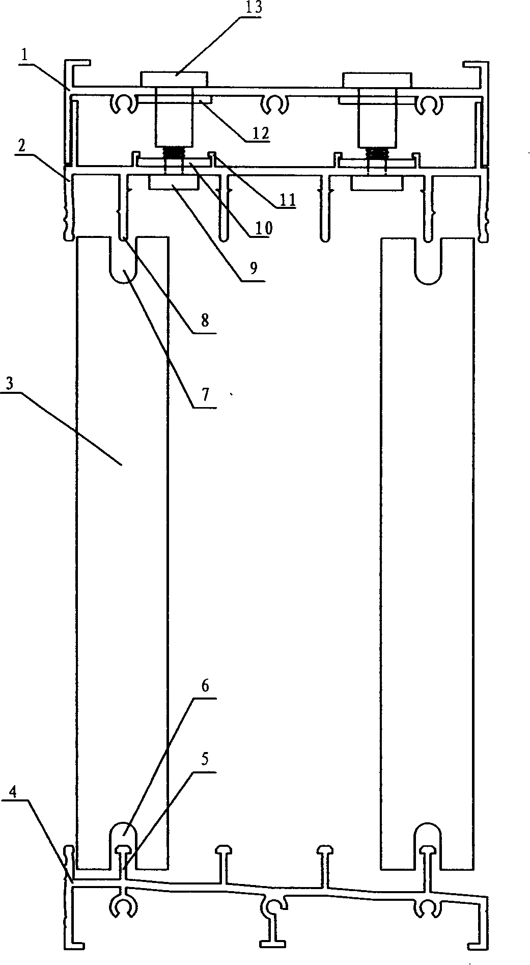 Sliding door and window with movable top slideway