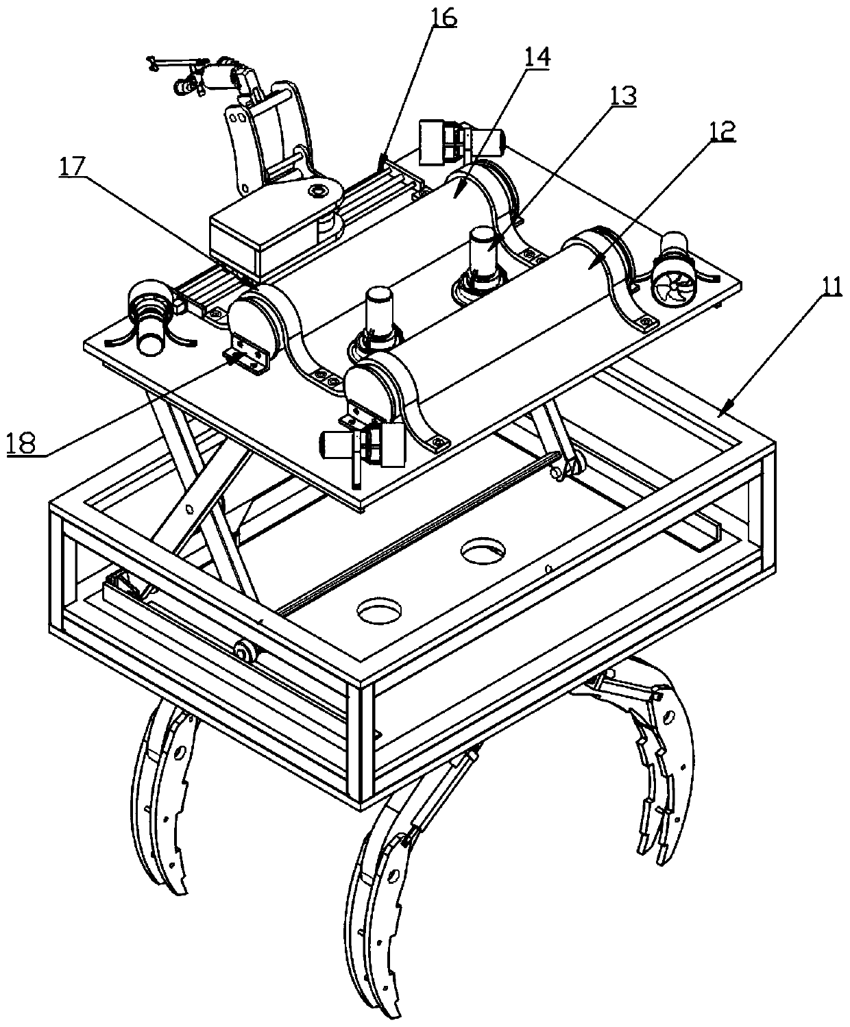 Modularized propeller cleaning device