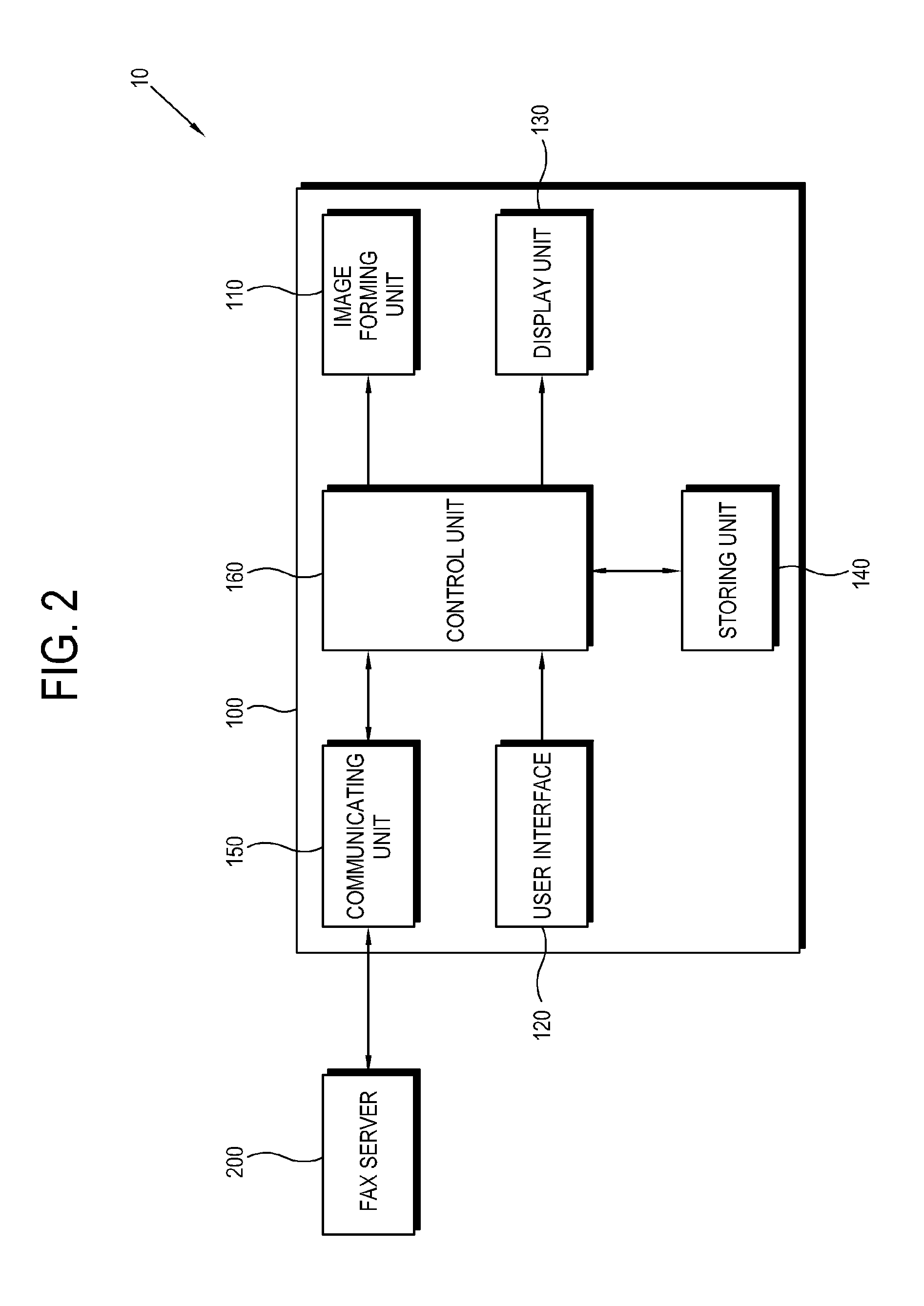 Image forming apparatus, e-mail server, e-mail facsimile transmission system having the same, and e-mail facsimile setting method of image forming apparatus