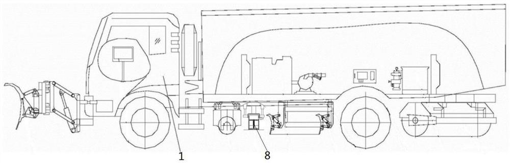 An ice-breaking and snow-removing vehicle