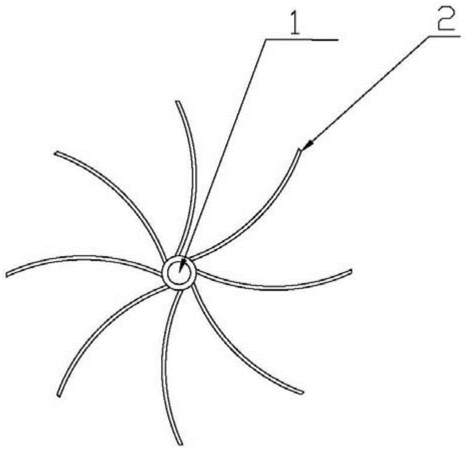 Stirring paddle used for paraffin production stirring equipment