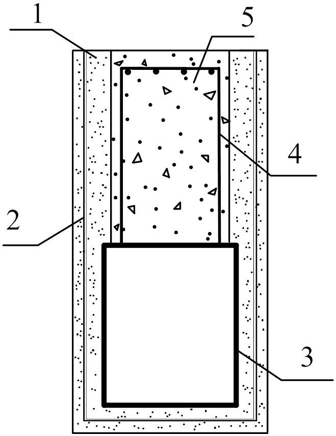 Novel TRC permanent formwork steel-concrete composite beam and preparation method thereof