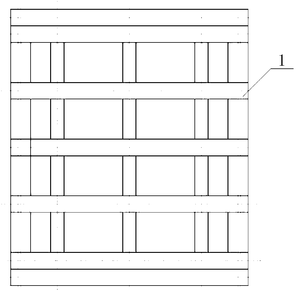 Air bearing-air rib combined type film structure