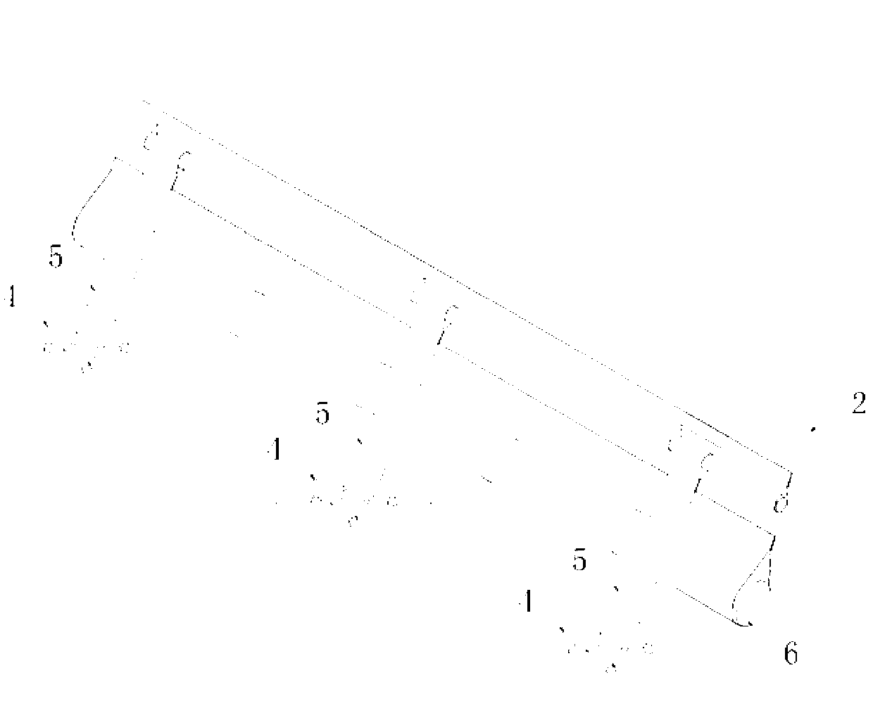 Air bearing-air rib combined type film structure