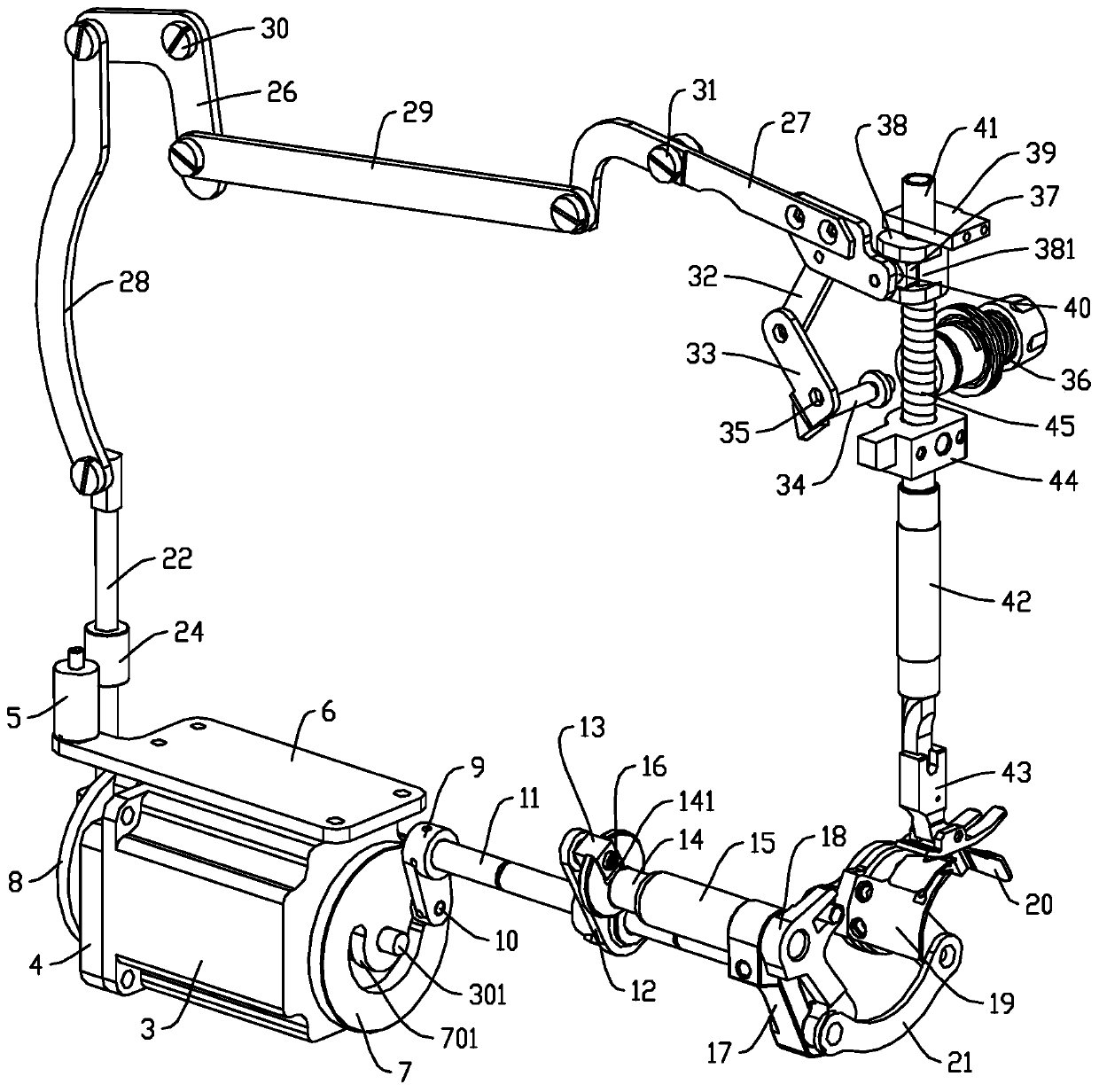 Thread trimming and tread loosening presser foot pressure adjusting device of sewing machine, and sewing machine