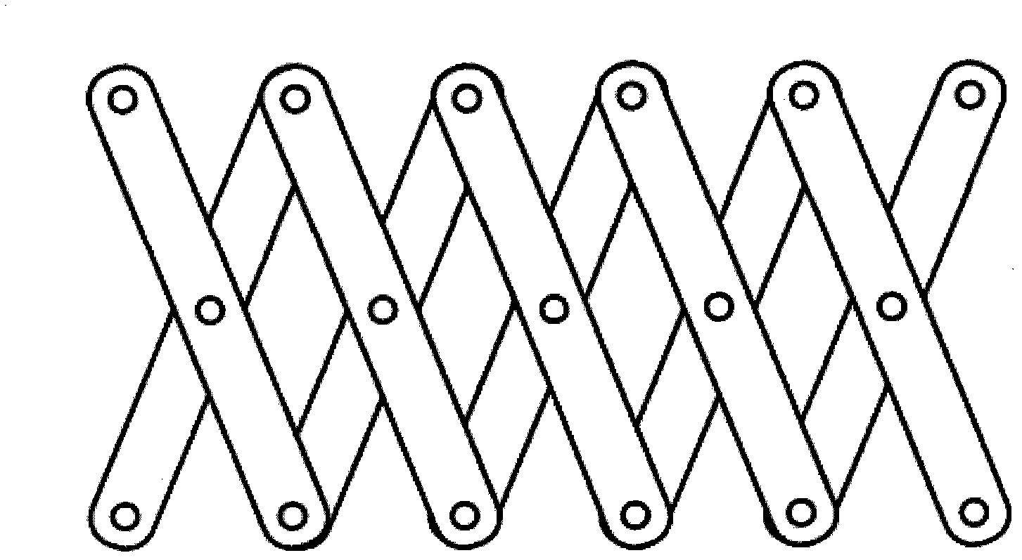 Three-face over-constrained scissor-type lifting mechanism