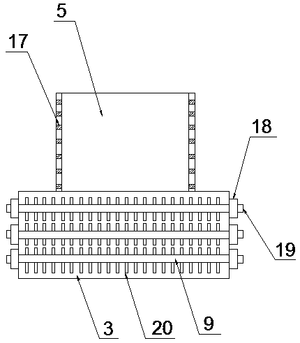 Building curtain wall glass recovery and crushing device