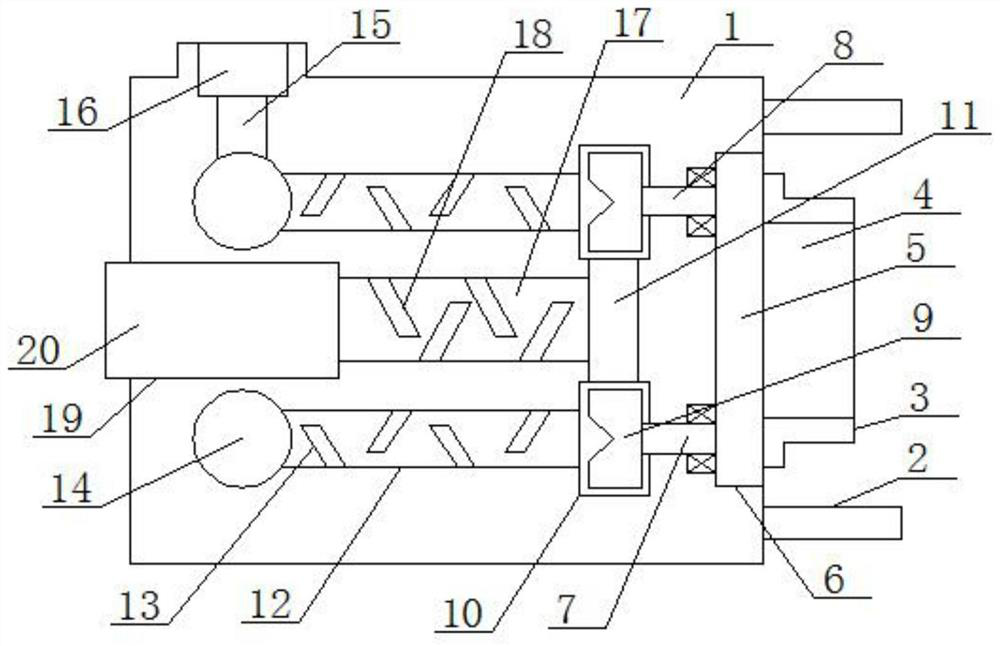 Gas mixing device for industrial waste gas treatment