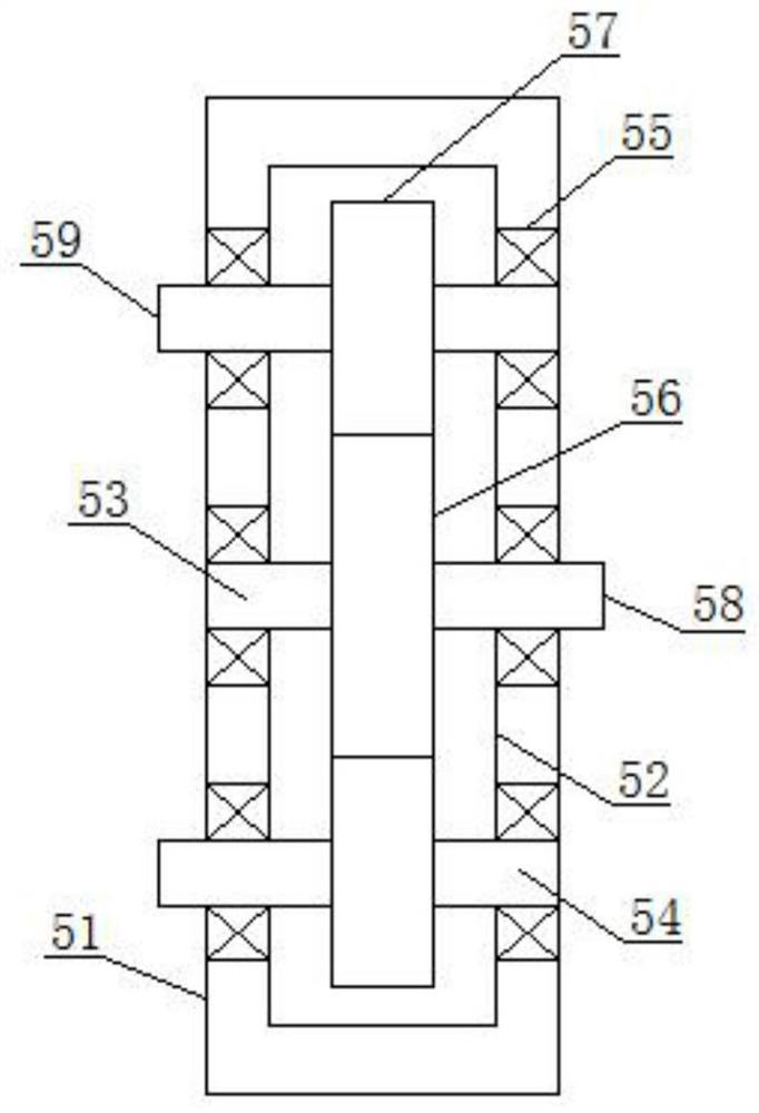 Gas mixing device for industrial waste gas treatment