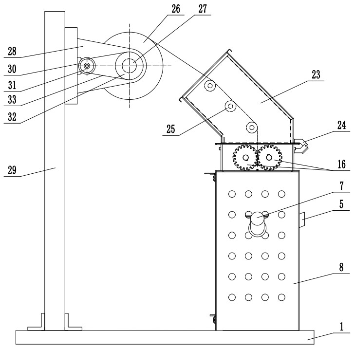 An anti-corrosion concrete filling base material production device