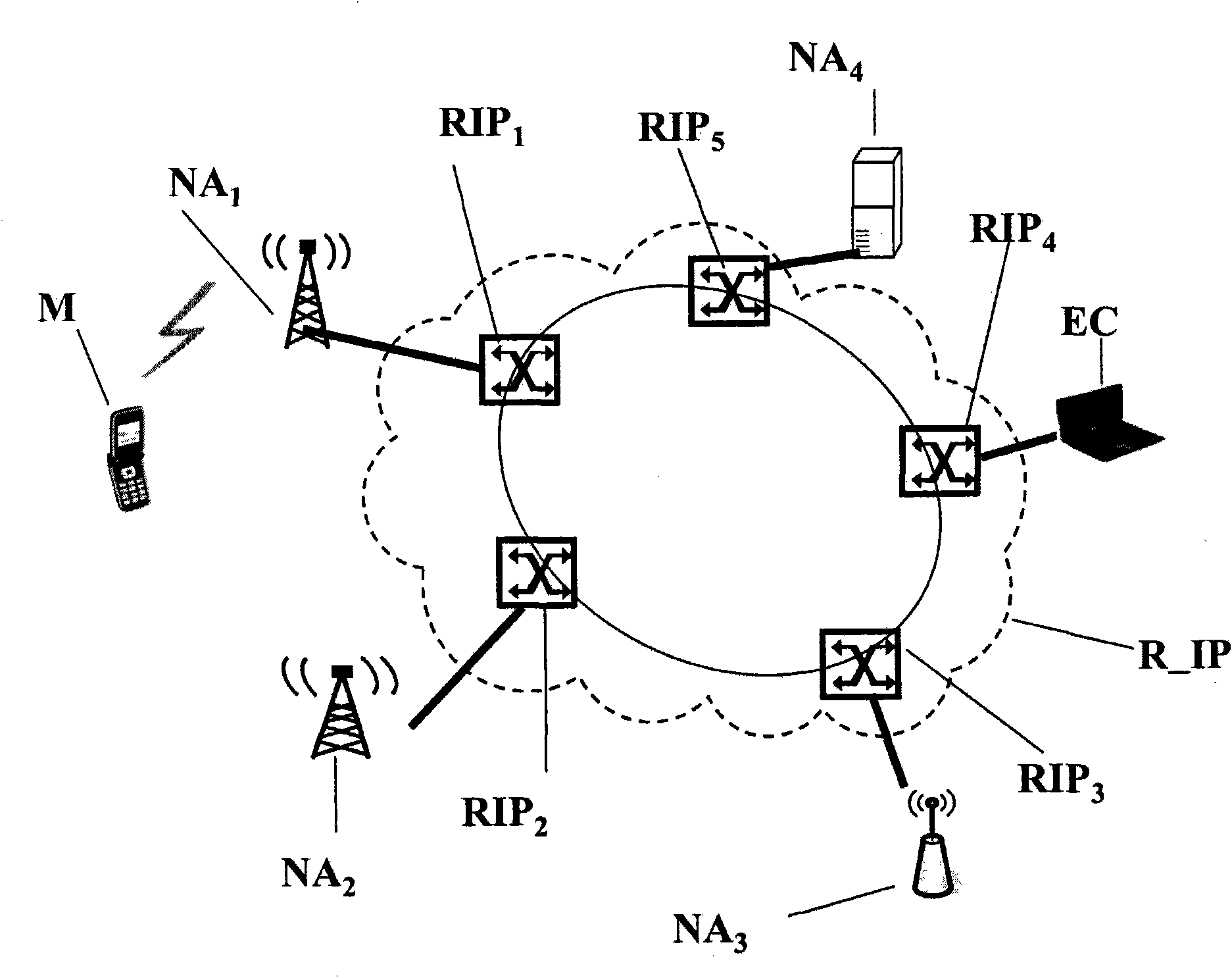 Access node switching method