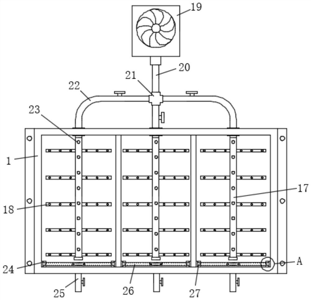 Testing device for studying durability of concrete structure in corrosive environment