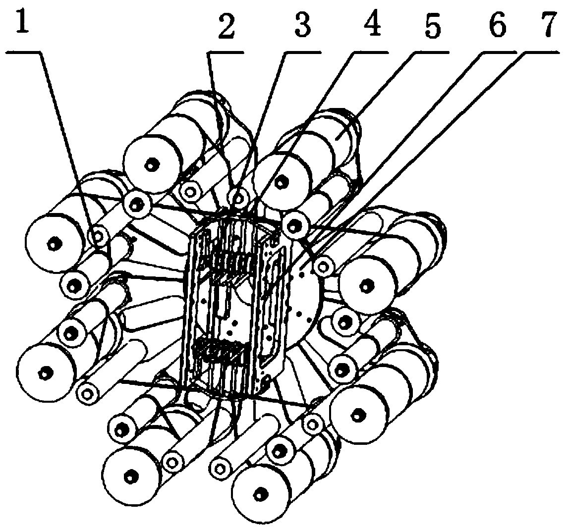 Split type wire harness supply device